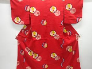 アンティーク　紙風船模様着物